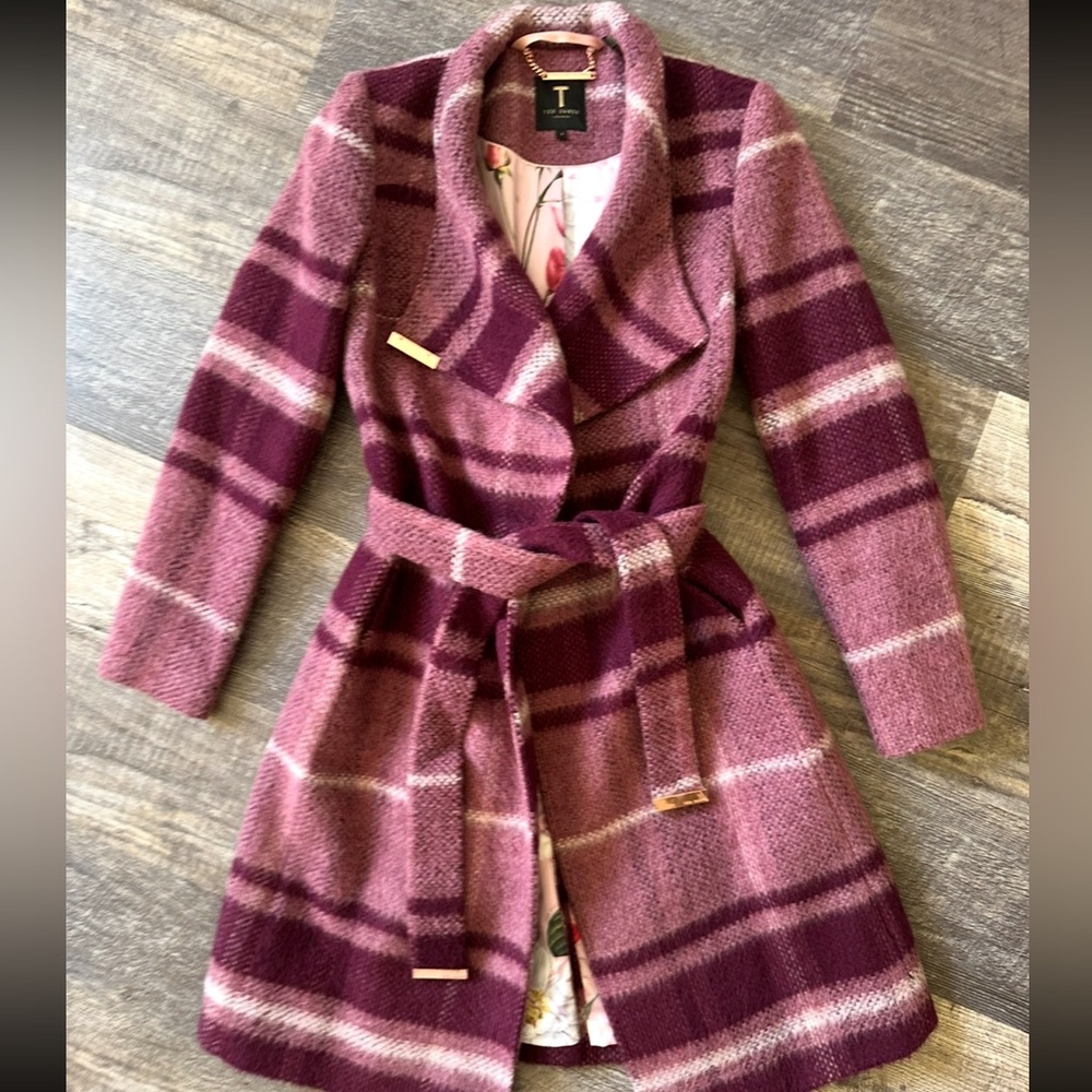 Ted Baker Wool Trench Coat - Picture 7 of 14